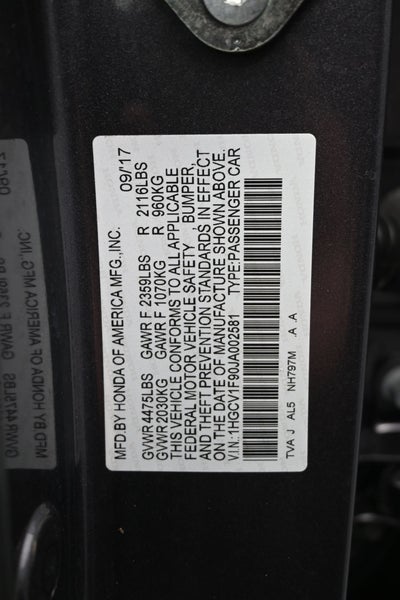2018 Honda Accord Sedan Touring 1.5T