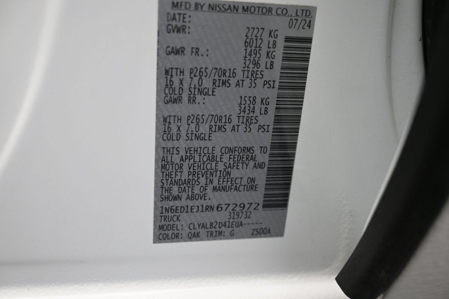 2024 Nissan Frontier SV