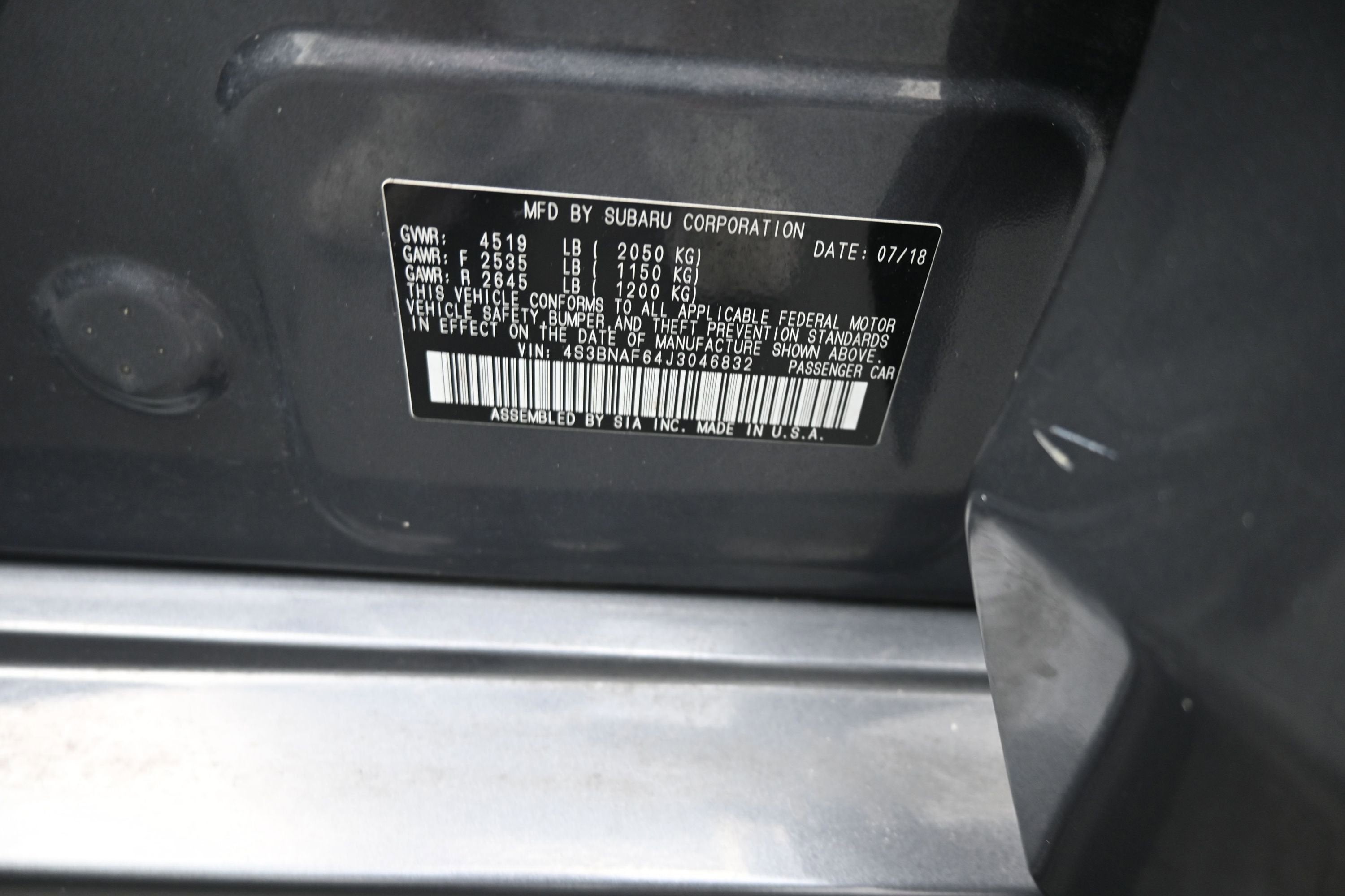 2018 Subaru Legacy Premium