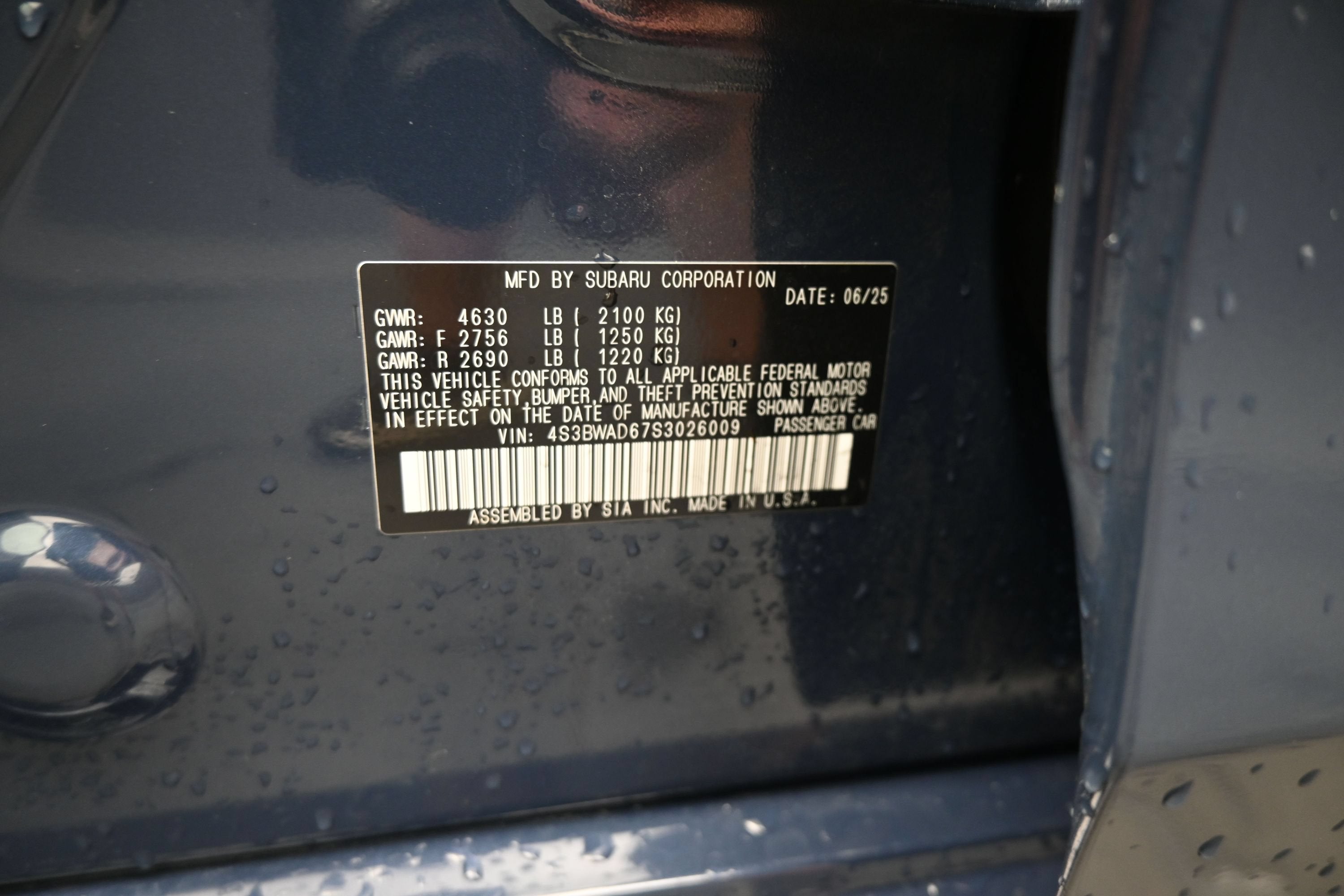 2025 Subaru Legacy Premium