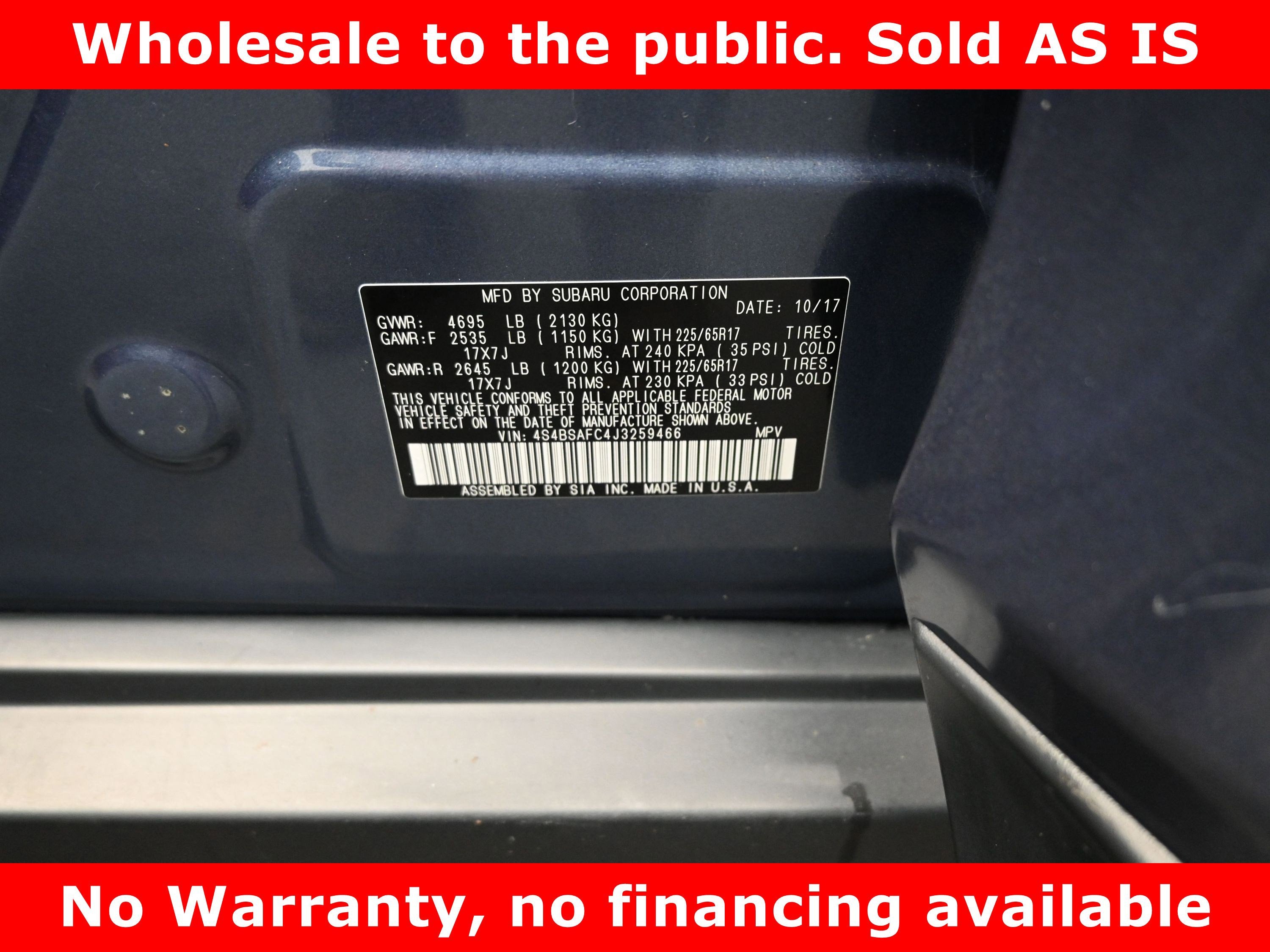 2018 Subaru Outback Premium