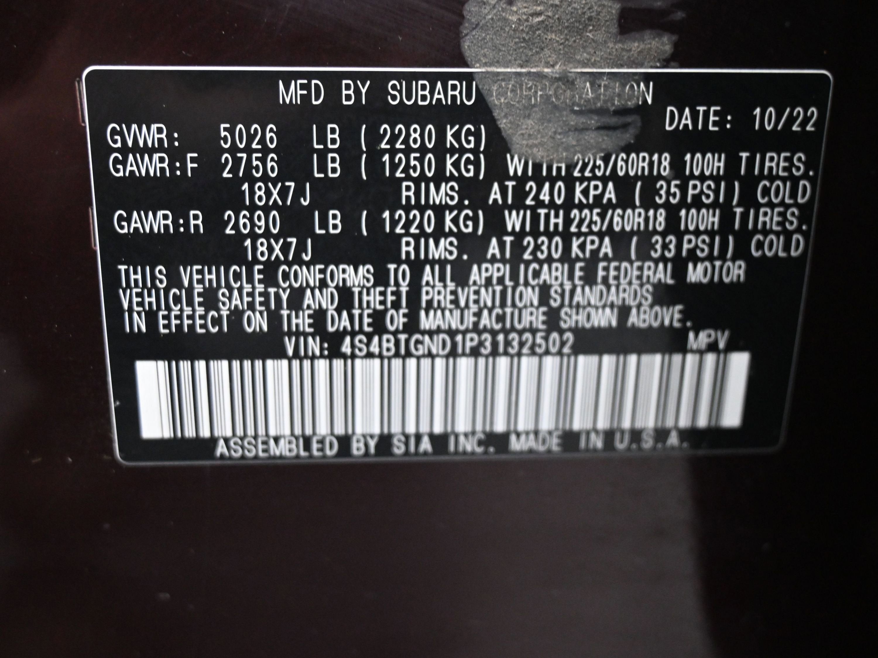 2023 Subaru Outback Limited XT