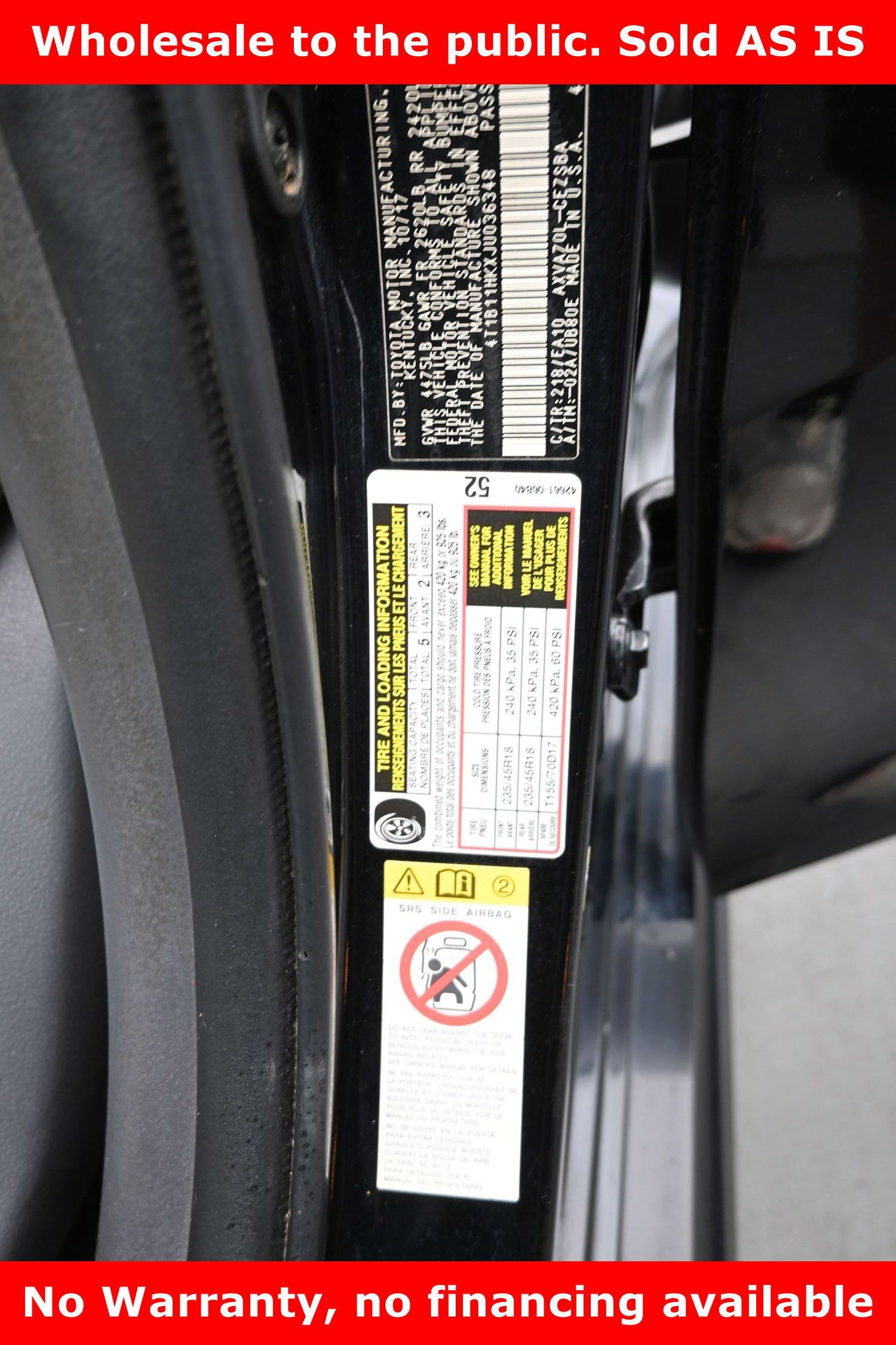 2018 Toyota Camry SE