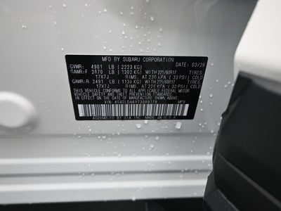 2026 Subaru FORESTER Standard Model