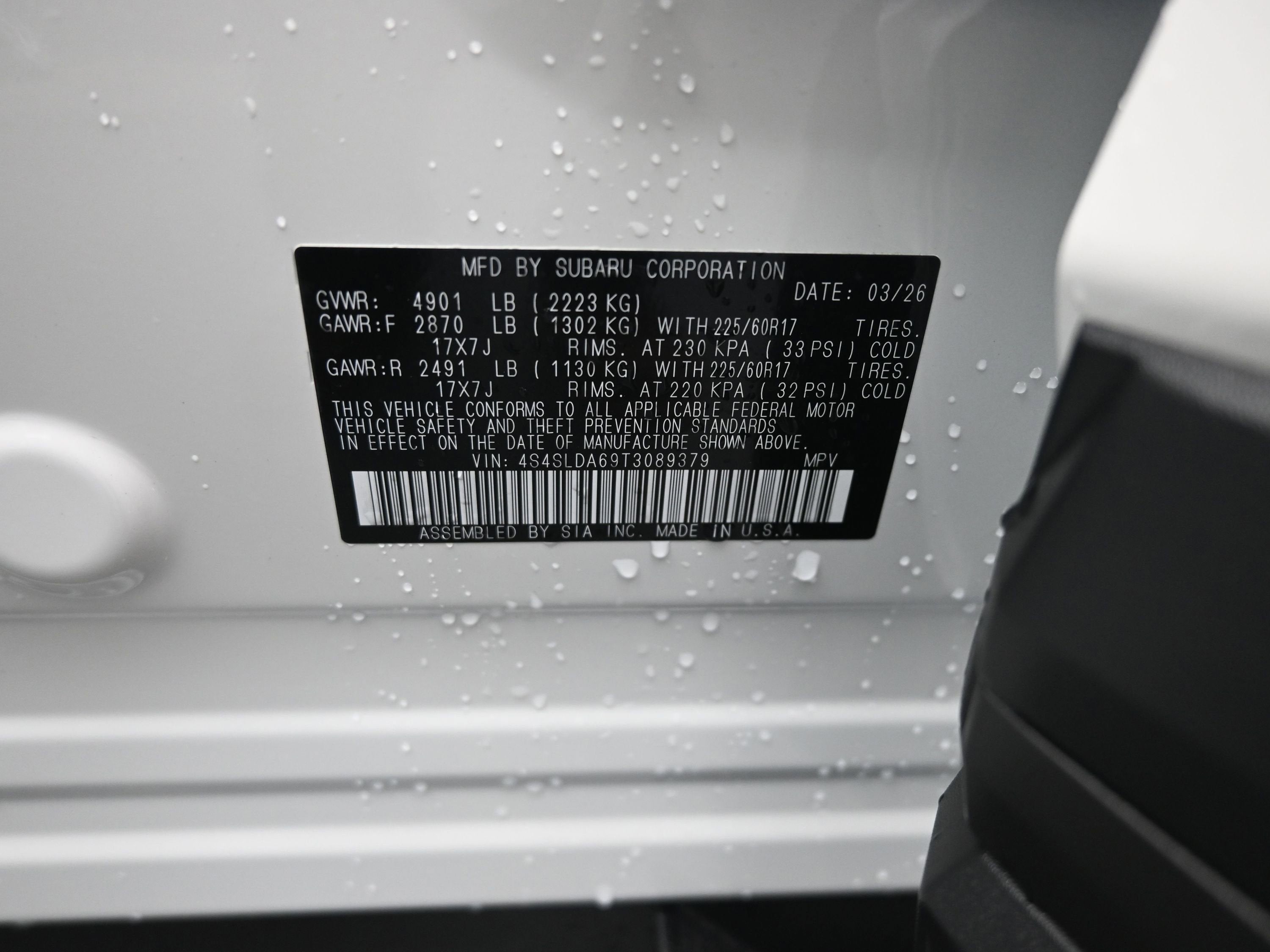 2026 Subaru FORESTER Standard Model