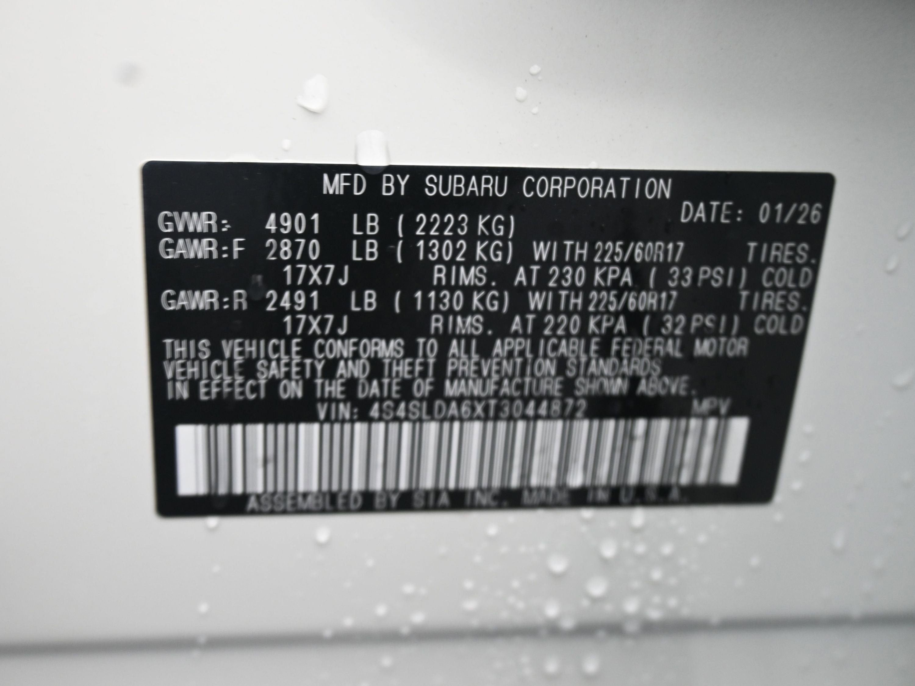 2026 Subaru FORESTER Standard Model