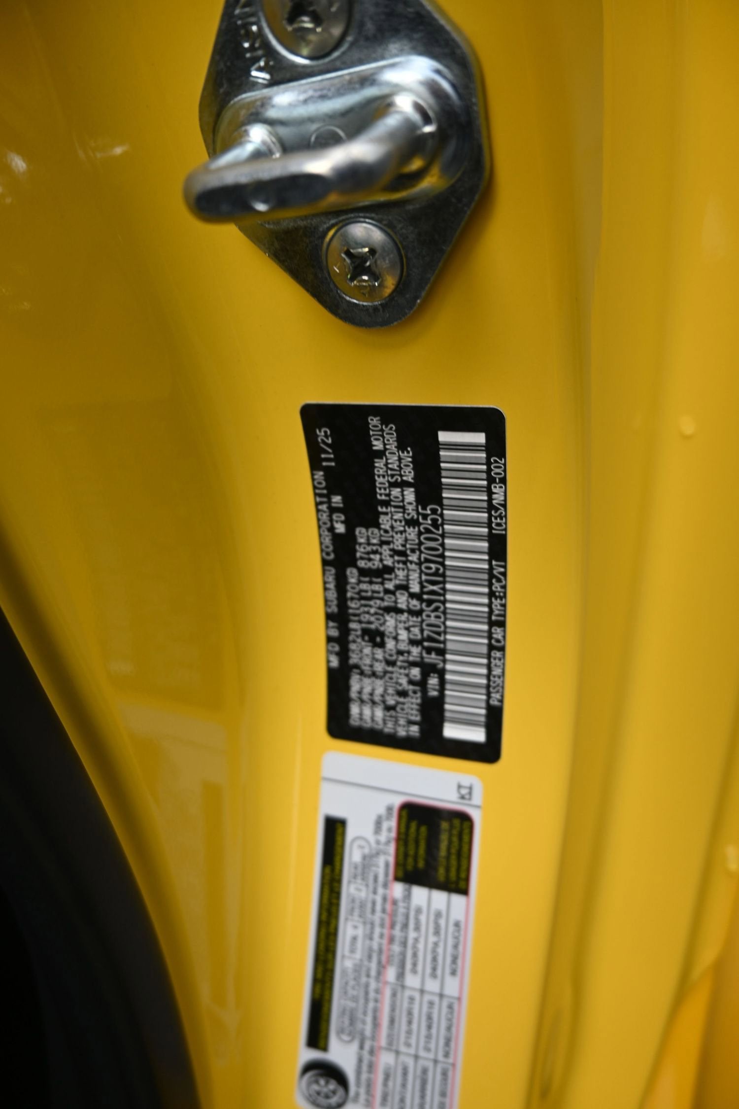 2026 Subaru BRZ Series. Yellow