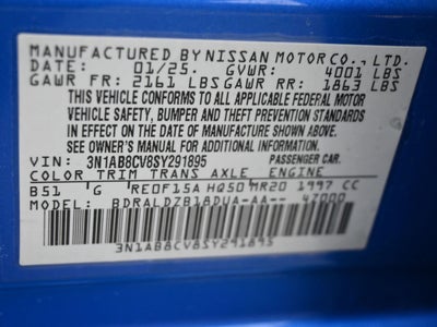 2025 Nissan Sentra SV