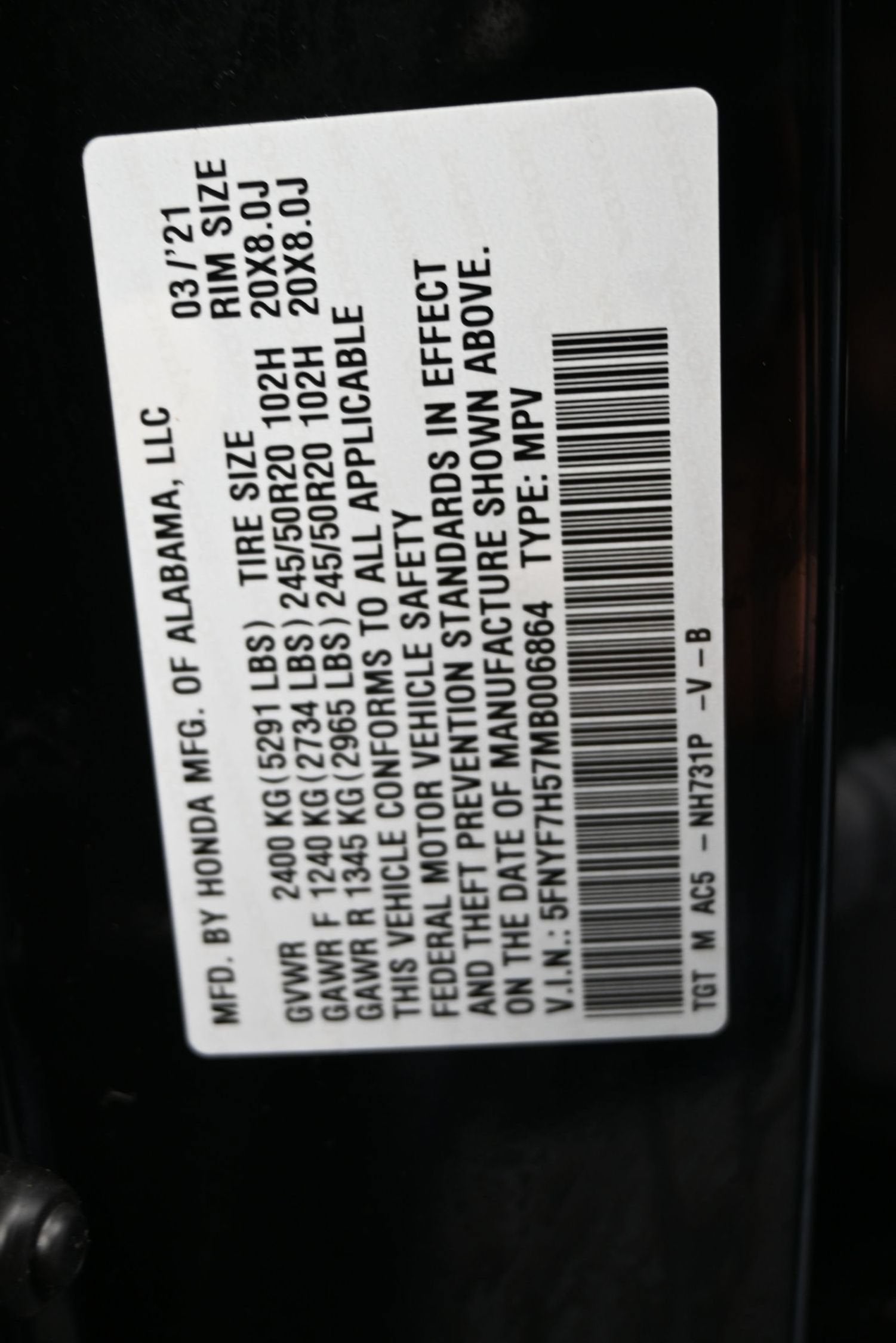 2021 Honda Passport EX-L