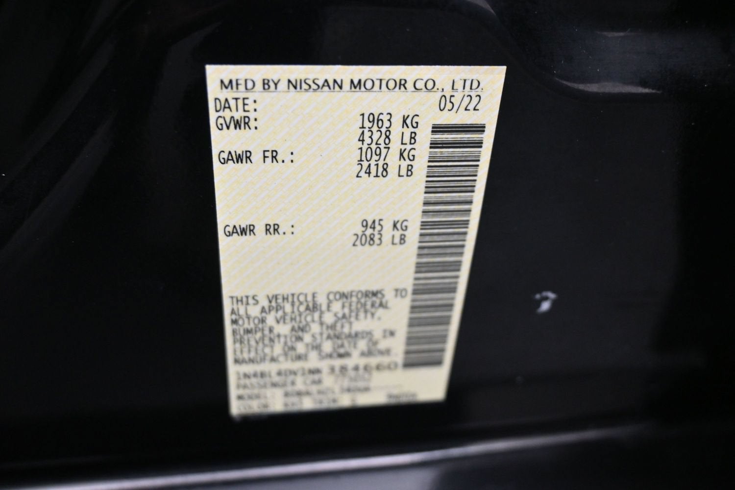 2022 Nissan Altima 2.5 SV