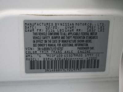 2020 Nissan Sentra S