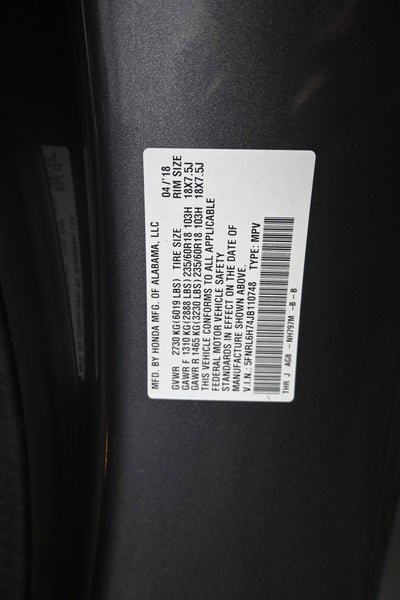 2018 Honda Odyssey EX-L