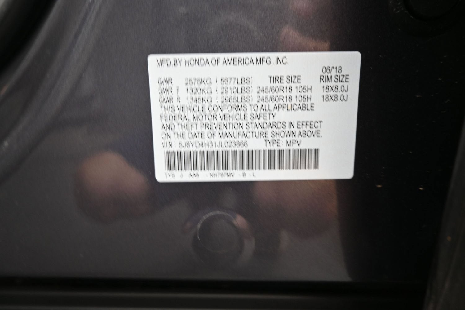 2018 Acura MDX 3.5L