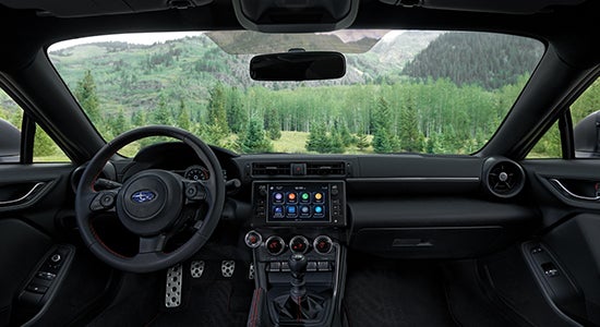 Interior of the 2022 Subaru BRZ.